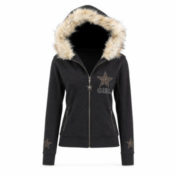 Leopard print star hood