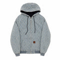 Rhinestone Denim Zip Hoodie