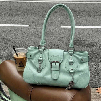 Vintage buckle crossbody bag