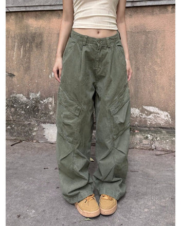 Green pants cargo trousers