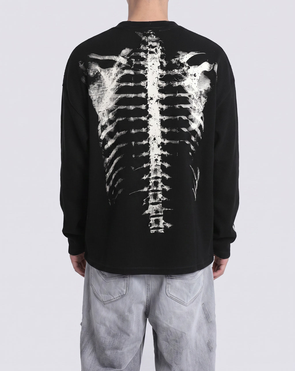 Skeleton X-Ray Longsleeve zwart - model back
