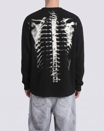 Skeleton X-Ray Longsleeve zwart - model back
