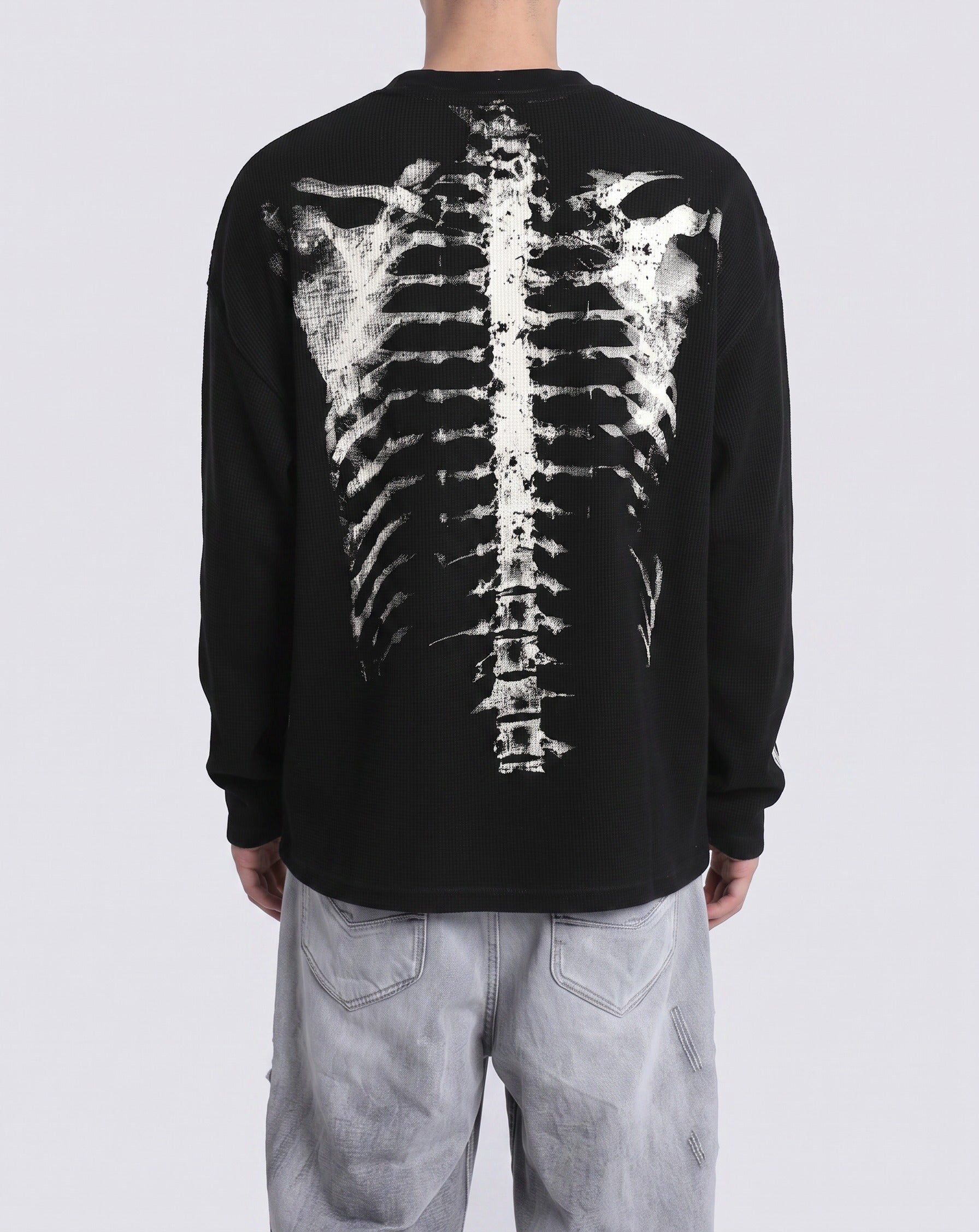 Skeleton X-Ray Longsleeve zwart - model back