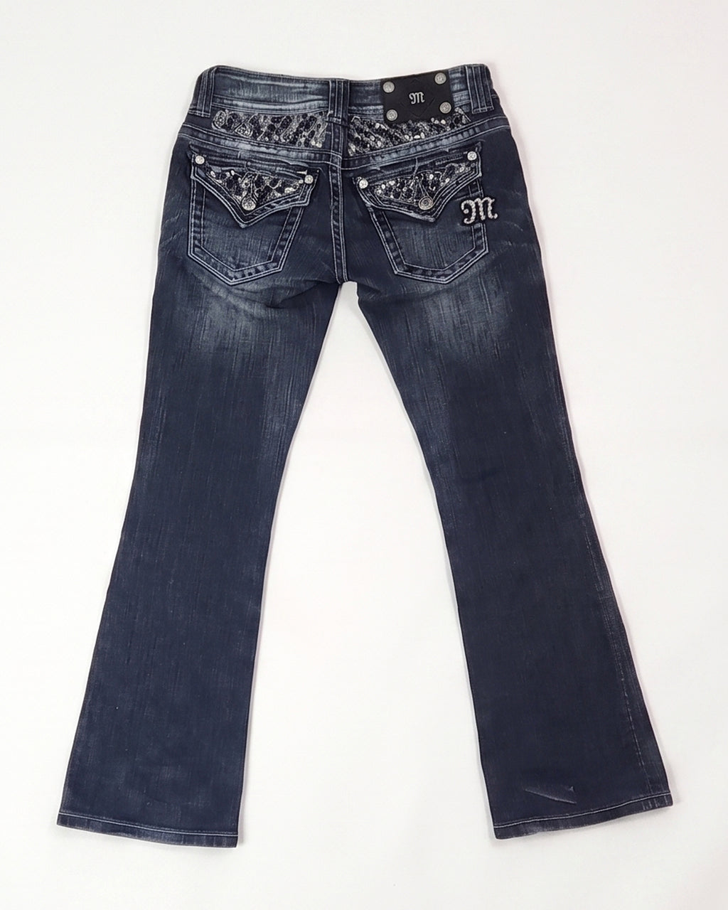 Y2K Embellished Denim bootcut jeans